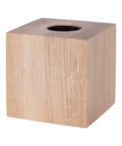 LAMPADA DA TAVOLO ONLI "FOFI" QUADRATA LEGNO DI ROVERE, E27